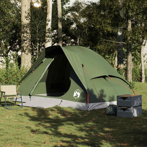 Kuppel-Campingzelt für 4 Personen, Olivgrün