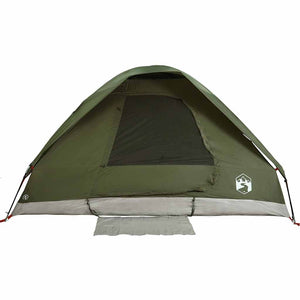 Kuppel-Campingzelt für 4 Personen, Olivgrün