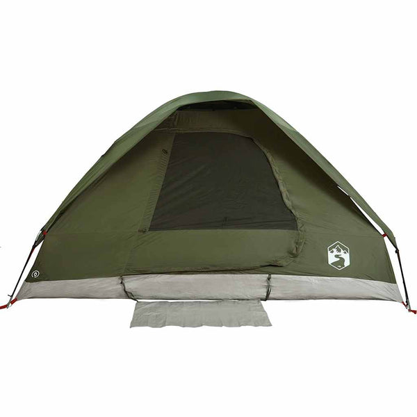 Kuppel-Campingzelt für 4 Personen, Olivgrün