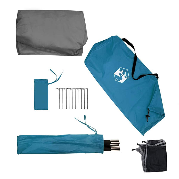 Camping Windschutz Blau Wasserdicht 510 cm