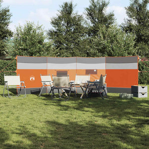 Camping Windschutz Grau/Orange Wasserdicht 510cm