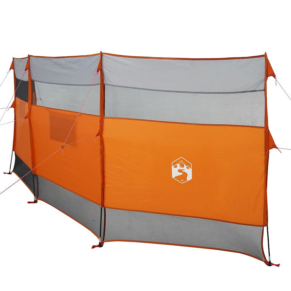 Camping Windschutz Grau/Orange Wasserdicht 510cm