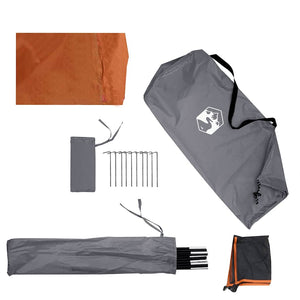 Camping Windschutz Grau/Orange Wasserdicht 510cm