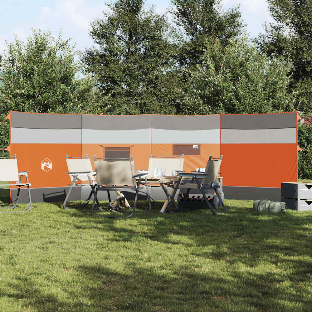 Camping Windschutz Grau/Orange Wasserdicht 510cm