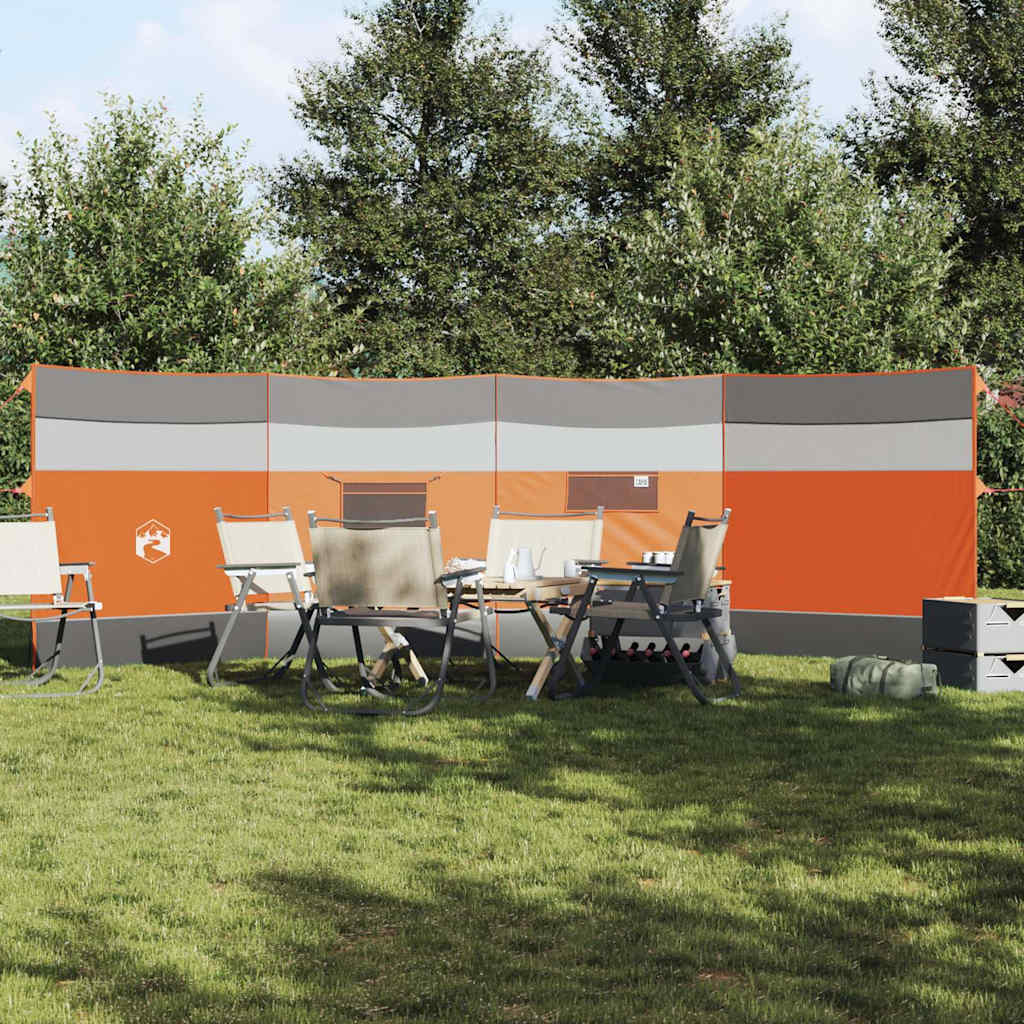 Camping Windschutz Grau/Orange Wasserdicht 510cm