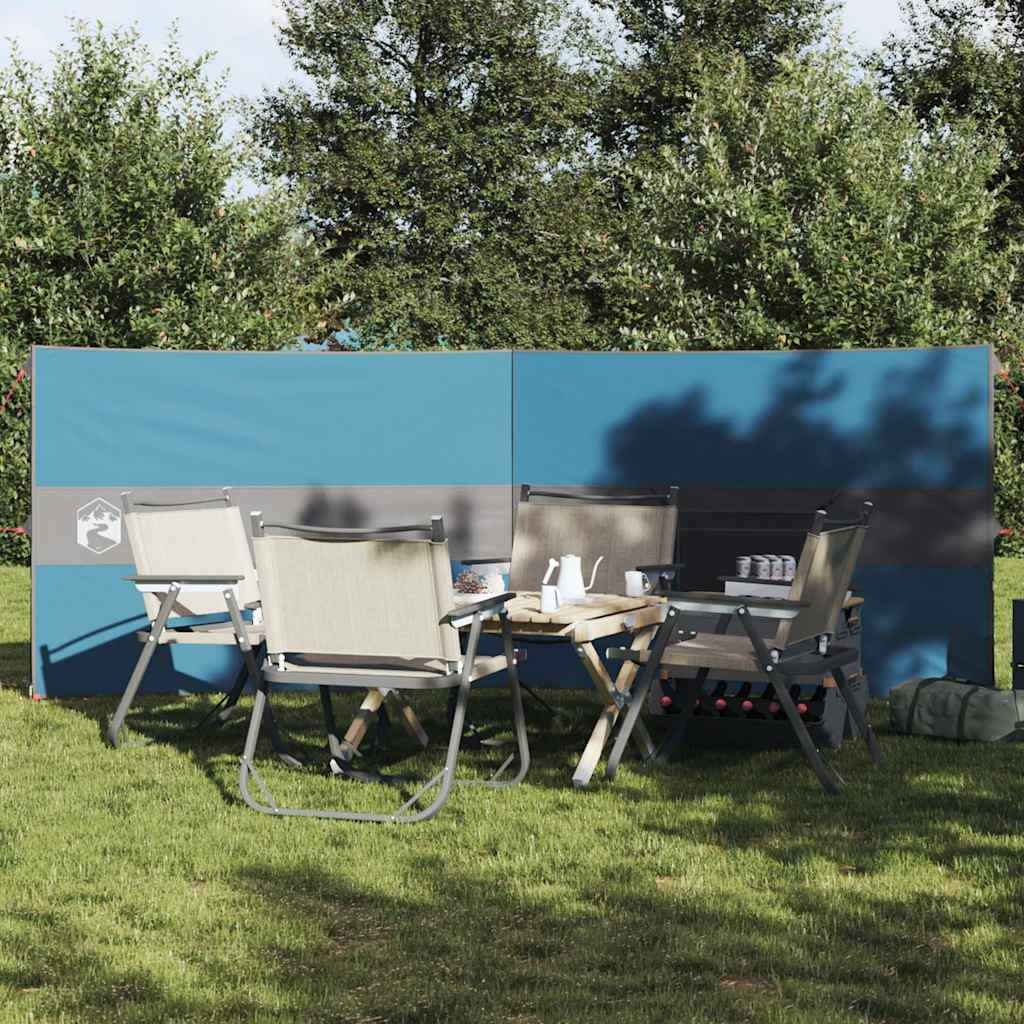 Blauer Camping Windschutz Wasserdicht 344 cm