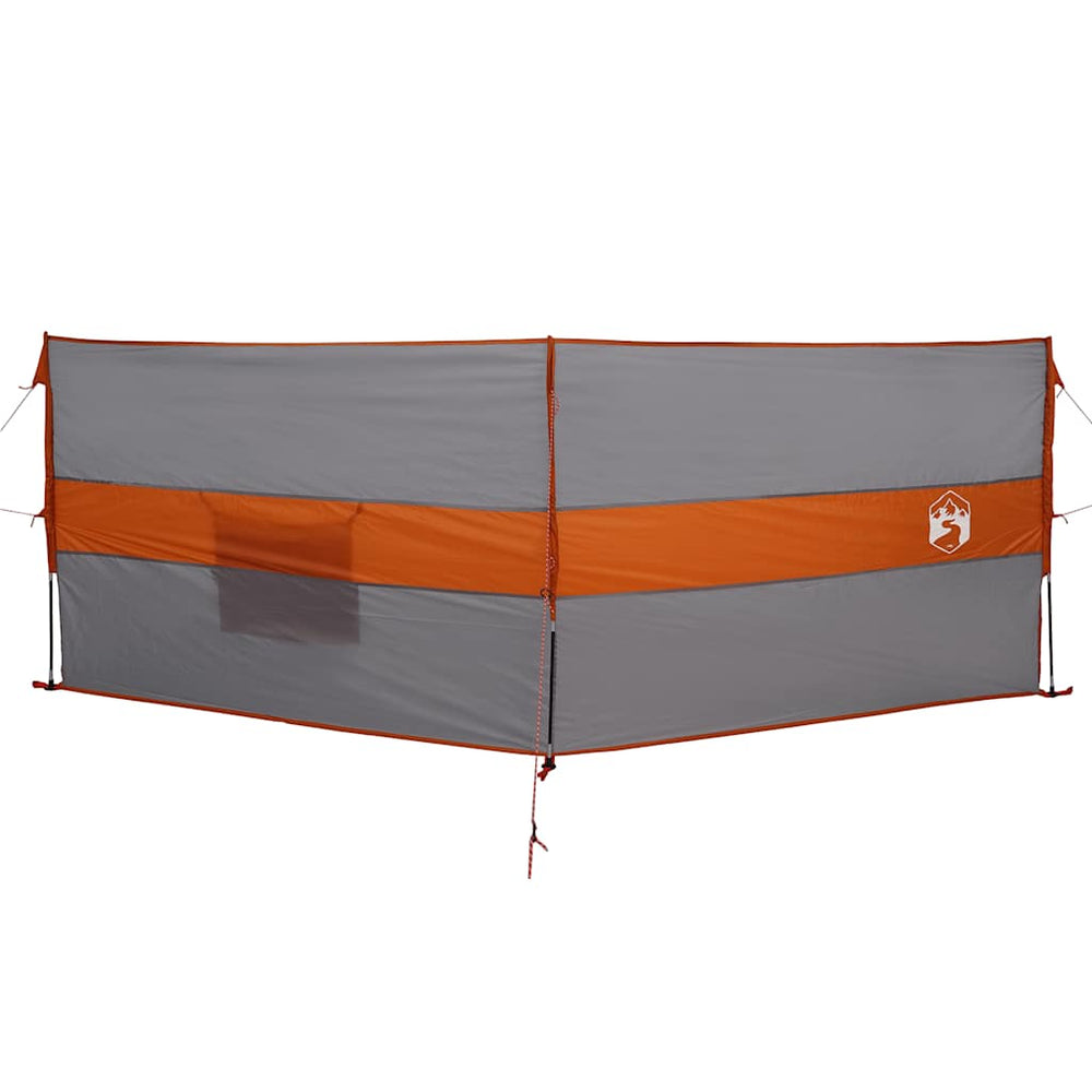 Camping Windschutz Wasserdicht Grau/Orange 344cm