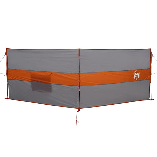Camping Windschutz Wasserdicht Grau/Orange 344cm