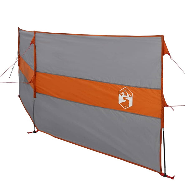Camping Windschutz Wasserdicht Grau/Orange 344cm