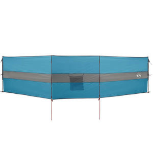 Blauer Camping Windschutz 490 cm