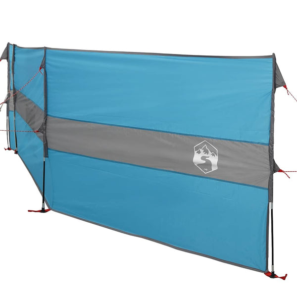 Blauer Camping Windschutz 490 cm