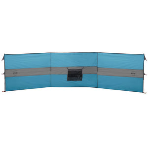 Blauer Camping Windschutz 490 cm