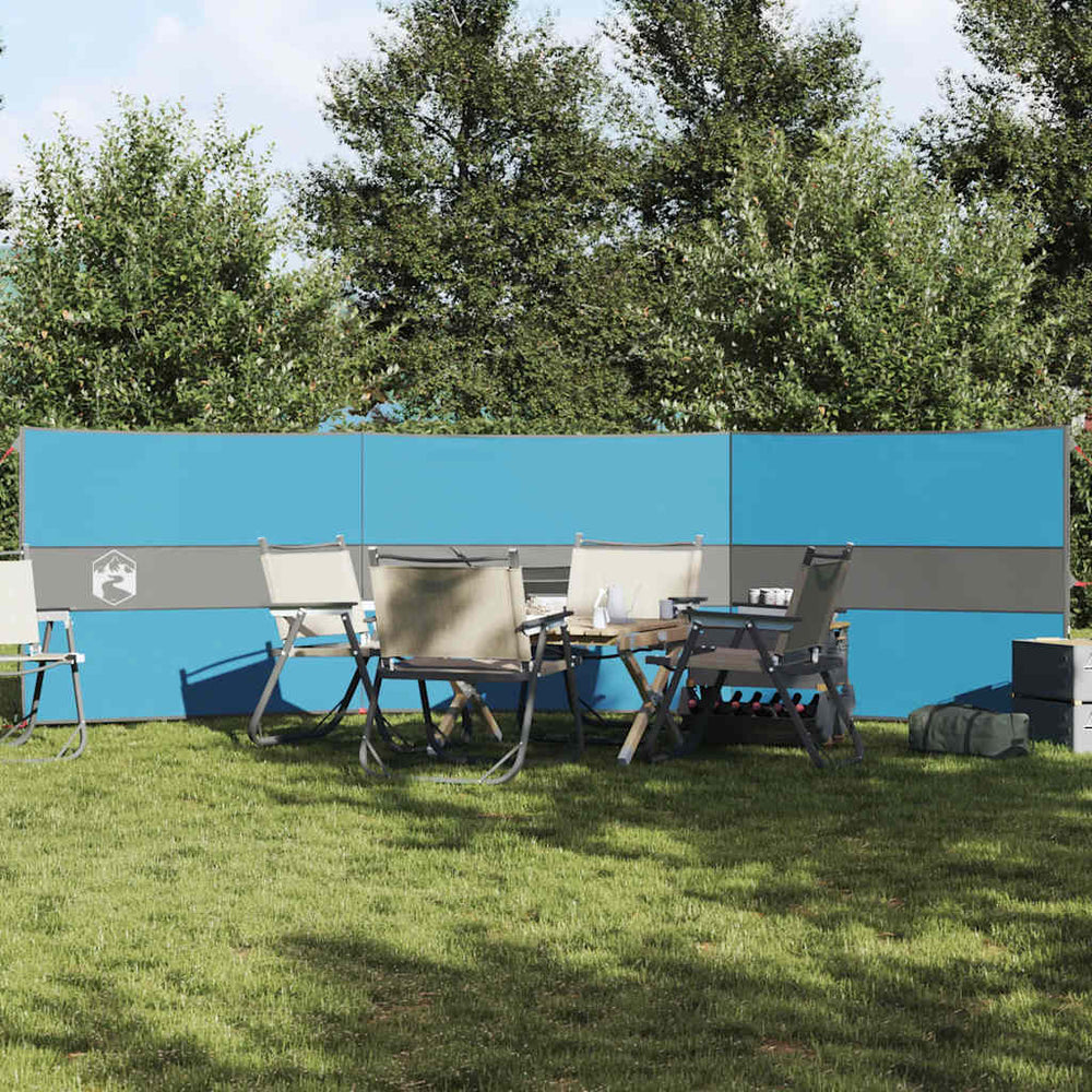 Blauer Camping Windschutz 490 cm