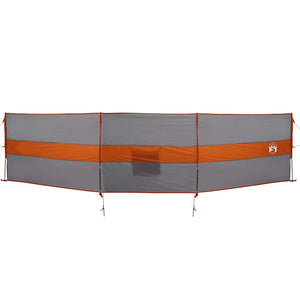 Camping Windschutz Wasserdicht Grau/Orange 490cm
