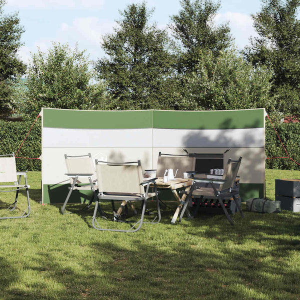 Grüner Camping Windschutz 340x130cm Wasserdicht