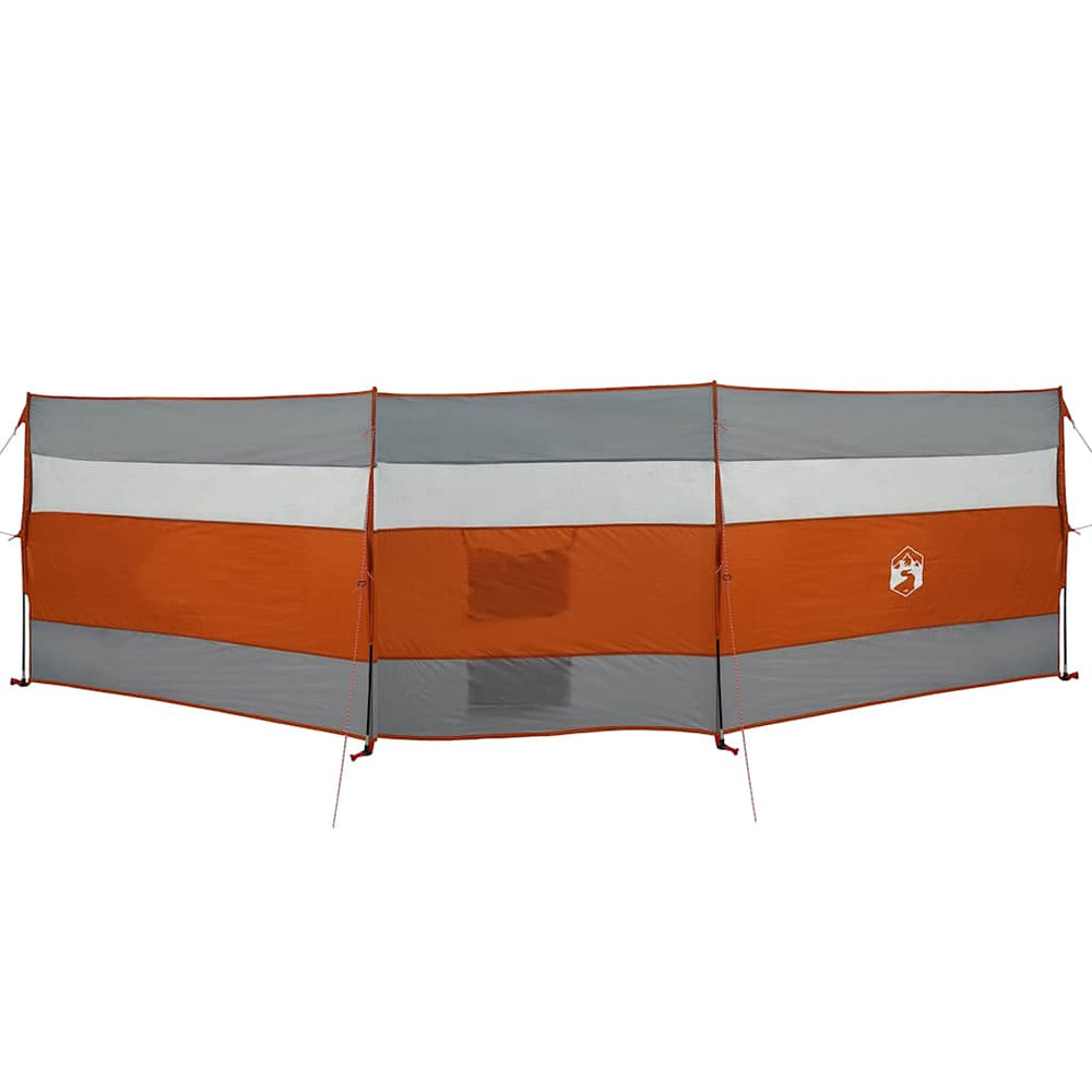 Camping Windschutz Wasserdicht Grau/Orange 508cm