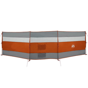 Camping Windschutz Wasserdicht Grau/Orange 508cm