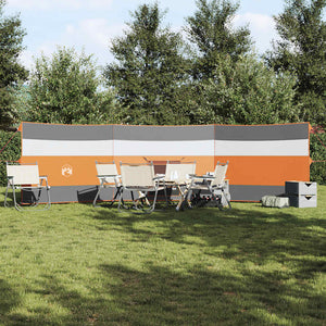 Camping Windschutz Wasserdicht Grau/Orange 508cm