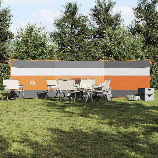 Camping Windschutz Wasserdicht Grau/Orange 508cm