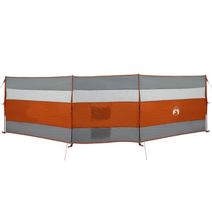 Camping Windschutz Wasserdicht Grau/Orange 508cm