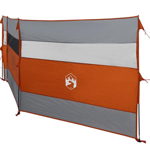 Camping Windschutz Wasserdicht Grau/Orange 508cm