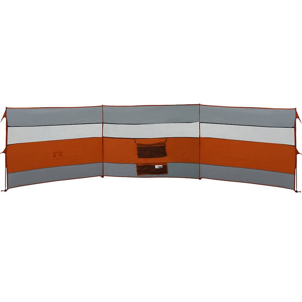 Camping Windschutz Wasserdicht Grau/Orange 508cm