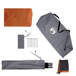 Camping Windschutz Wasserdicht Grau/Orange 508cm