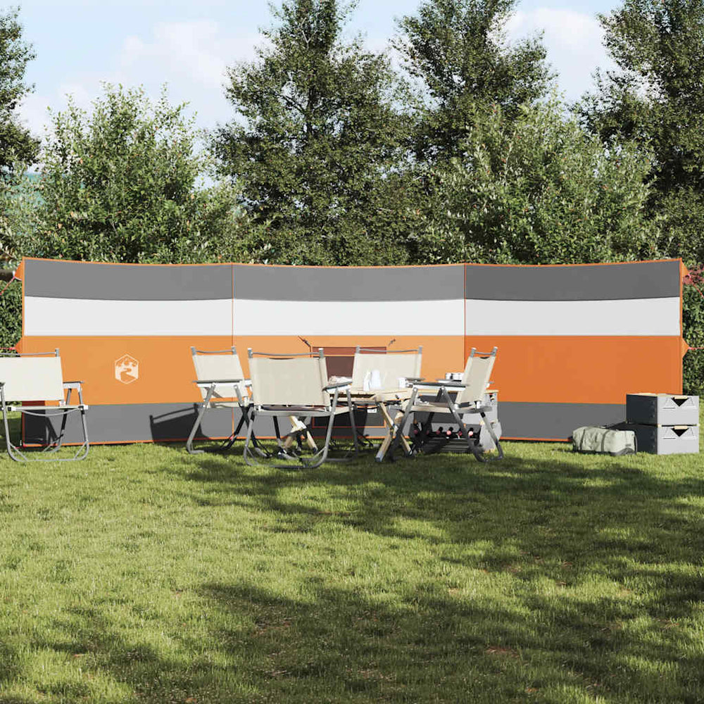 Camping Windschutz Wasserdicht Grau/Orange 508cm