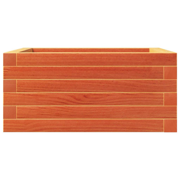 Pflanzkübel Holz 50x50 cm Wachsbraun