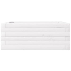 vidaXL Jardinière blanc 60x60x23 cm Bois de pin massif