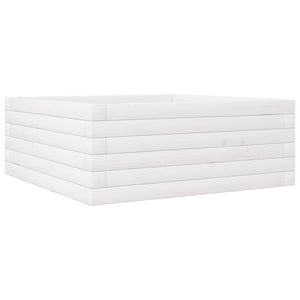 vidaXL Jardinière blanc 60x60x23 cm Bois de pin massif