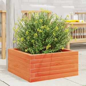 vidaXL Jardinière Bois massif de pin Marron miel 60x60x23 cm