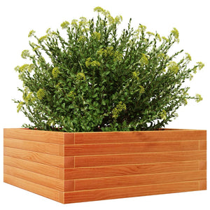 vidaXL Jardinière Bois massif de pin Marron miel 60x60x23 cm