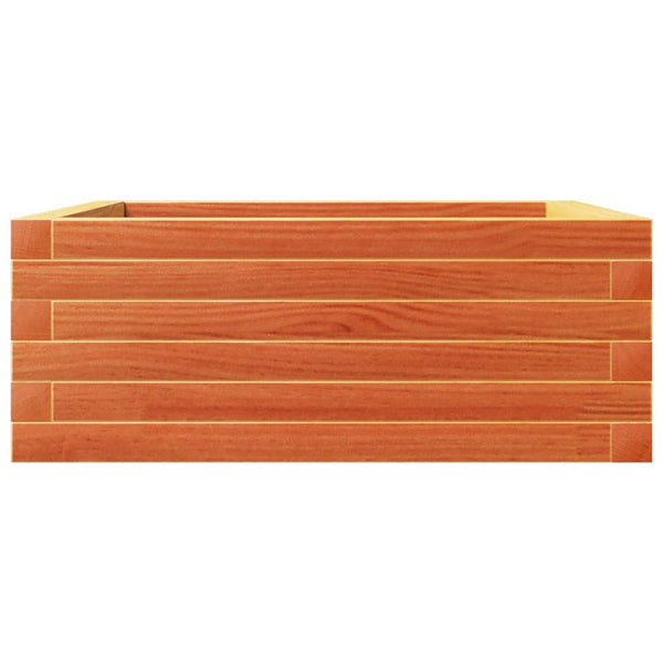 vidaXL Jardinière Bois massif de pin Marron miel 60x60x23 cm