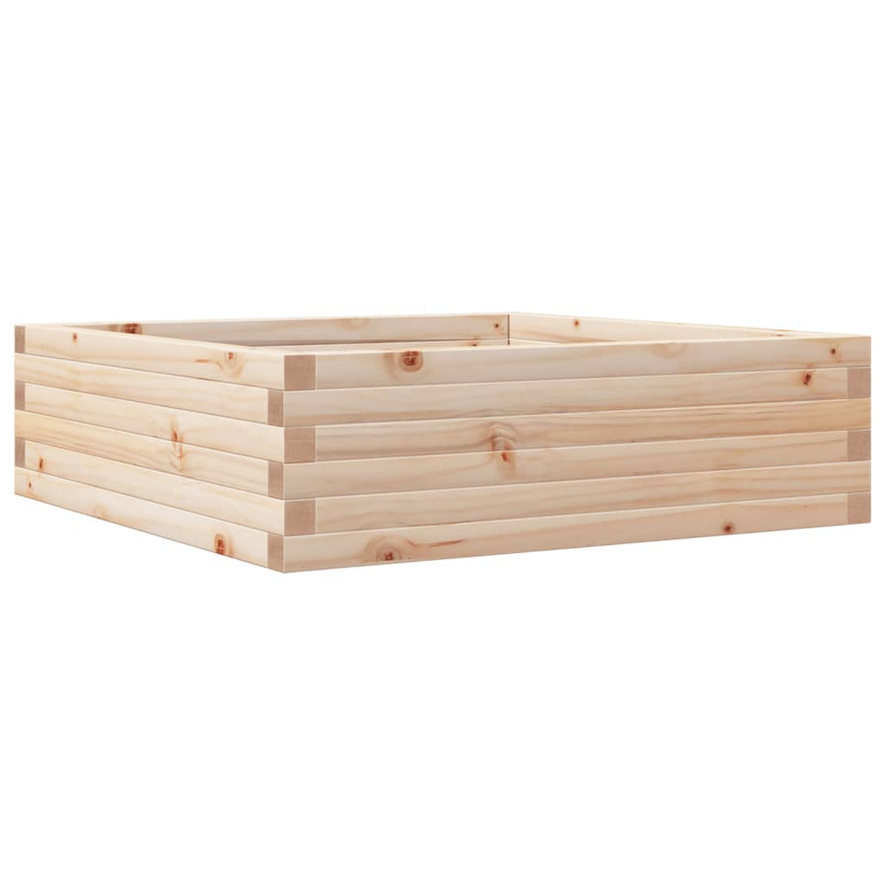 Massiver Pflanzkübel aus Kiefernholz 80x80 cm