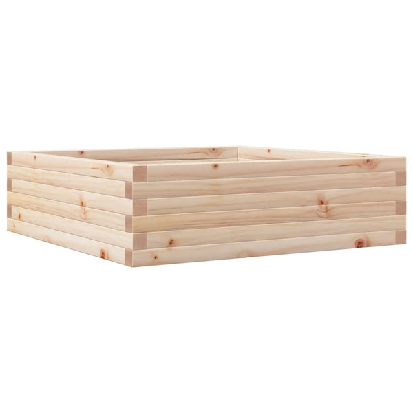 Massiver Pflanzkübel aus Kiefernholz 80x80 cm