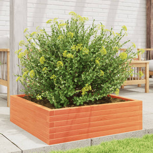 vidaXL Jardinière marron miel 80x80x23 cm Bois de pin massif