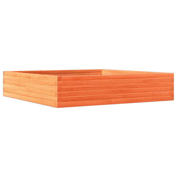 Holz Pflanzkübel Wachsbraun 110x110 cm