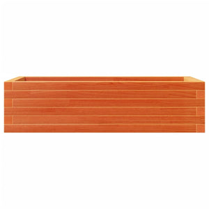 Pflanzkübel Wachsbraun 90x40 cm Kiefer Massivholz