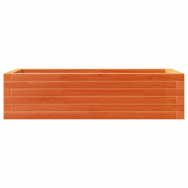 Pflanzkübel Wachsbraun 90x40 cm Kiefer Massivholz