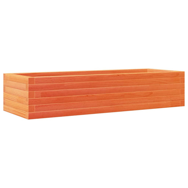 Pflanzkübel Wachsbraun Kiefer Massivholz 110cm