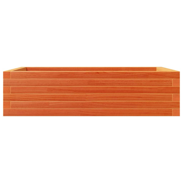 Pflanzkübel aus Kiefernholz, Wachsbraun, 90x60x23 cm