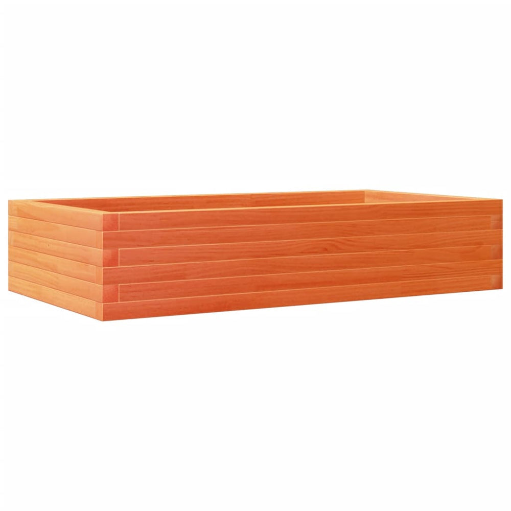 Pflanzkübel Wachsbraun 110cm Kiefer Massivholz