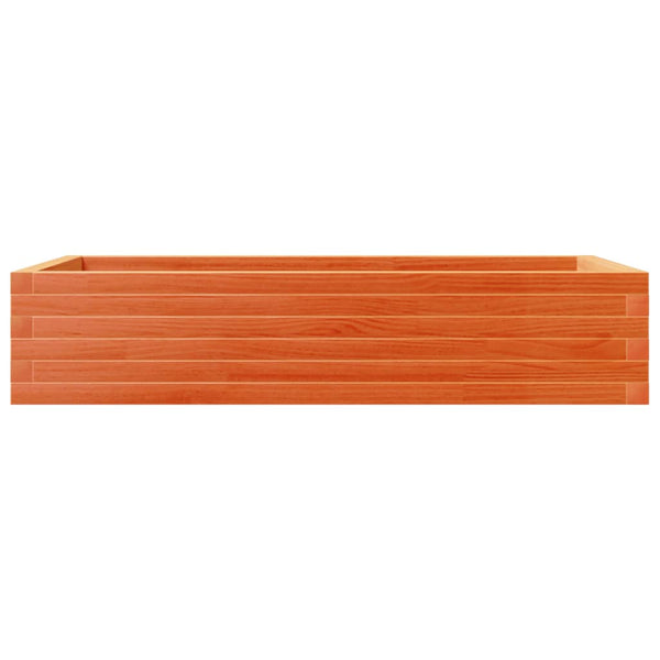 Pflanzkübel Wachsbraun 110cm Kiefer Massivholz