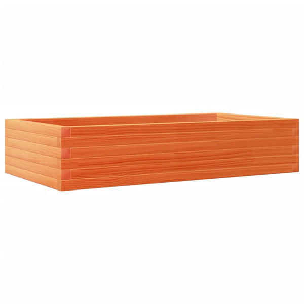 Pflanzkübel Wachsbraun 110cm Kiefer Massivholz