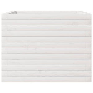 vidaXL Jardinière Blanc 60x60x45,5 cm Bois de pin massif