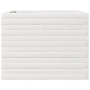 vidaXL Jardinière Blanc 60x60x45,5 cm Bois de pin massif