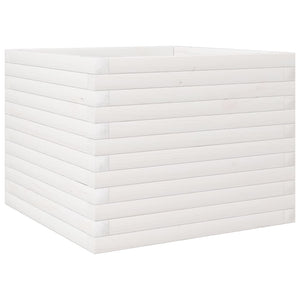 vidaXL Jardinière Blanc 60x60x45,5 cm Bois de pin massif