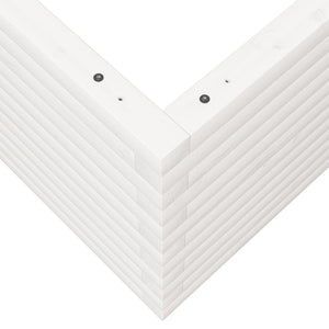 vidaXL Jardinière Blanc 60x60x45,5 cm Bois de pin massif