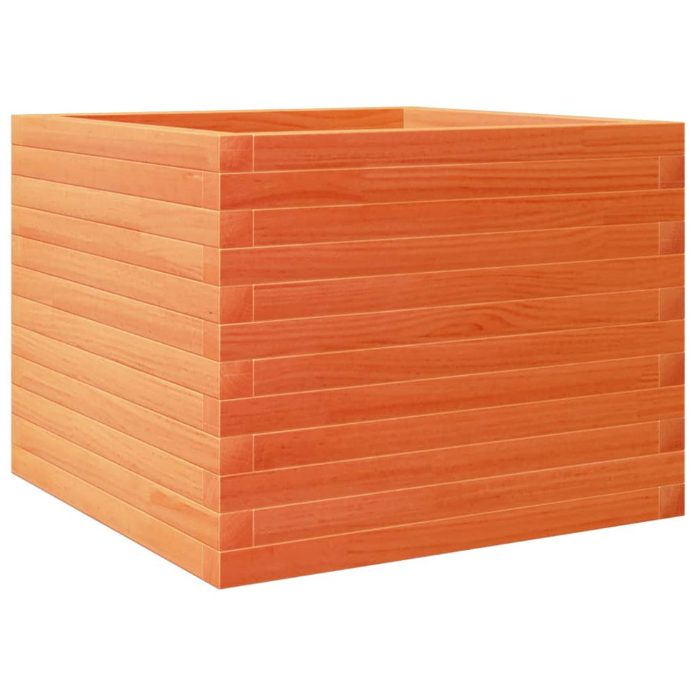 Holz Pflanzkübel Wachsbraun 60x60 cm